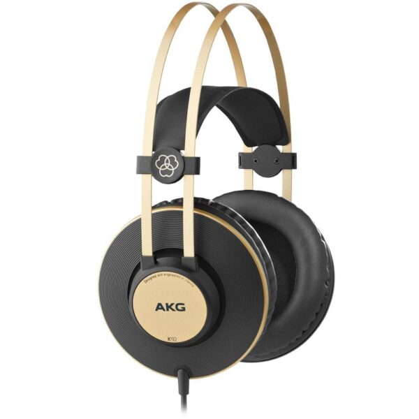 Fone de Ouvido AKG K92, Profissional, Preto e Dourado - 64726