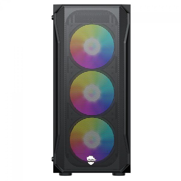 Gabinete Gamer Ninja AERO, RGB, Mid Tower, Vidro Temperado, ATX, Sem Fonte, Com 3 Fans - Image 3