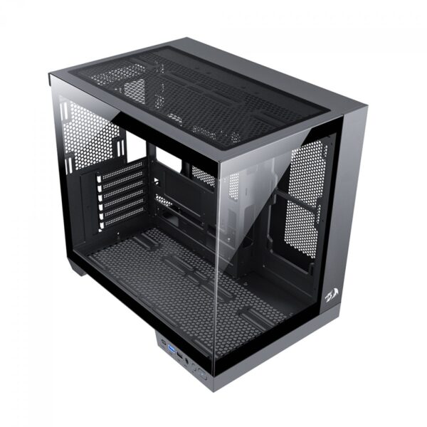 Gabinete Gamer Redragon Wideload Pro, Mid Tower, Vidro Temperado, ATX, Black, Sem Fonte, Sem Fan, CA-604B-PRO - Image 4