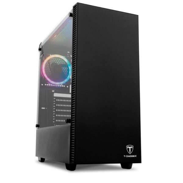 Gabinete Gamer T-Dagger Cube Black, Mid Tower, Lateral em Vidro, Preto - T-TGC305B - Image 4