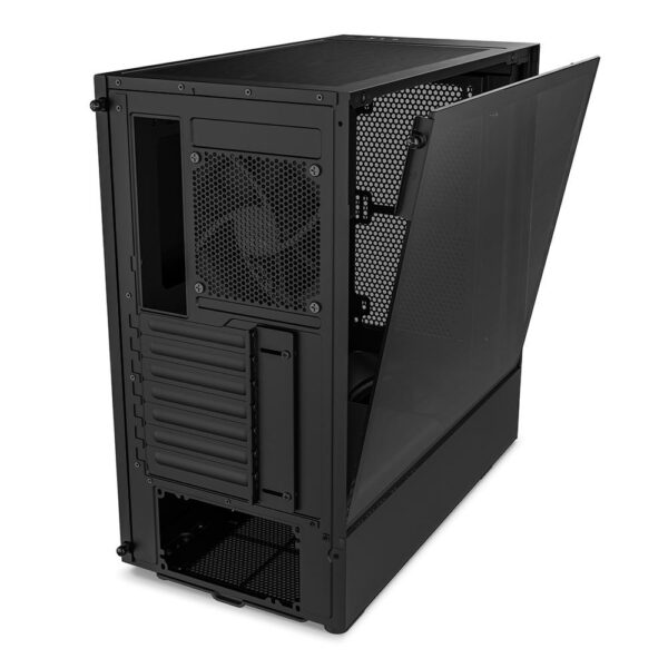 Gabinete NZXT H5 Flow Compact, Mid Tower, ATX, Lateral e Frontal em Vidro Temperado, 2x Cooler Fan, Preto - CC-H51FB-01 - Image 2