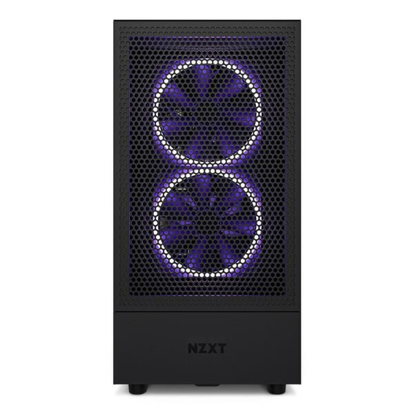 Gabinete NZXT H5 Flow Compact, Mid Tower, ATX, Lateral e Frontal em Vidro Temperado, 2x Cooler Fan, Preto - CC-H51FB-01 - Image 3