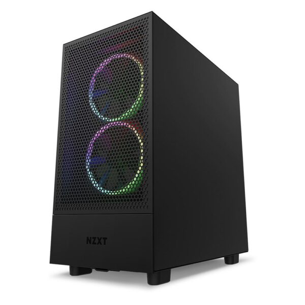 Gabinete NZXT H5 Flow Compact, Mid Tower, ATX, Lateral e Frontal em Vidro Temperado, 2x Cooler Fan, Preto - CC-H51FB-01 - Image 4