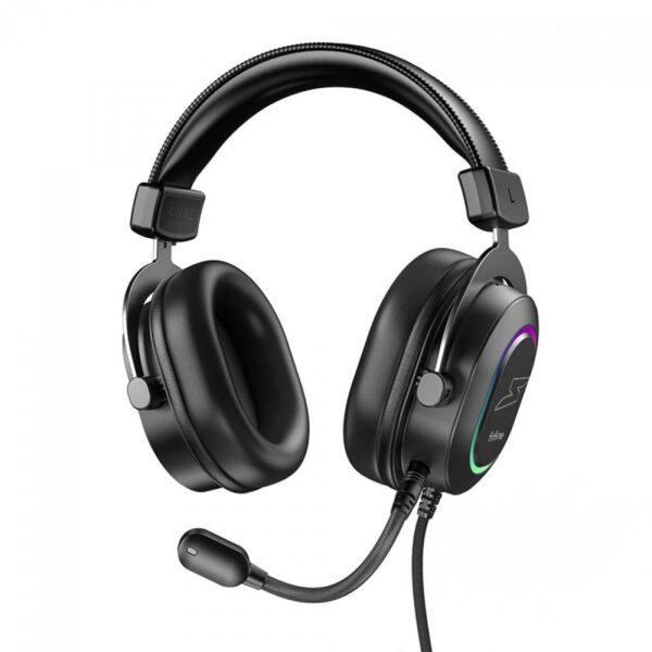 Headset Gamer Fifine SuperFrame Edition SFH6, 7.1 Surround, Drivers de 50mm, RGB, USB, Black - Image 4