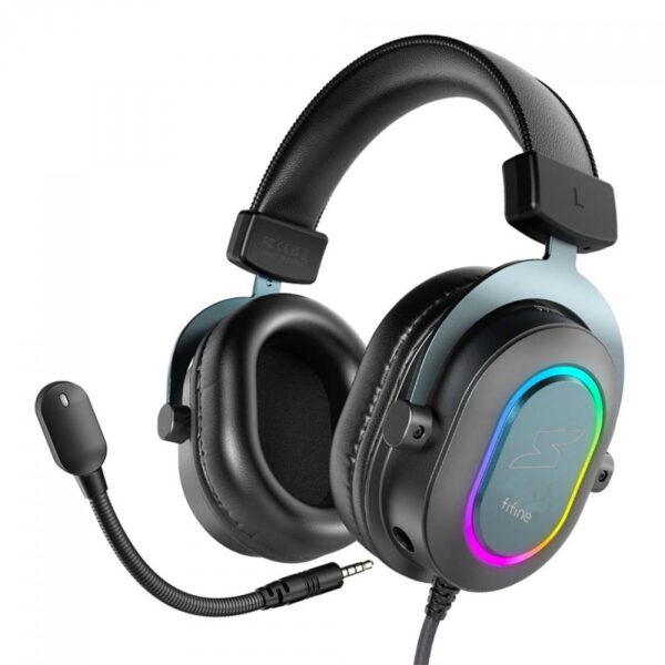 Headset Gamer Fifine SuperFrame Edition SFH6, 7.1 Surround, Drivers de 50mm, RGB, USB, Black - Image 3