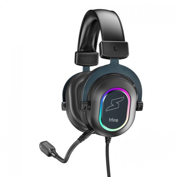 Headset Gamer Fifine SuperFrame Edition SFH6, 7.1 Surround, Drivers de 50mm, RGB, USB, Black - Image 2