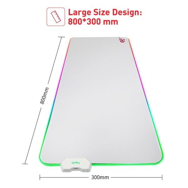 Mousepad Havit MP858, 300x800mm, Extra Grande, RGB, Branco - MP858 - Image 3