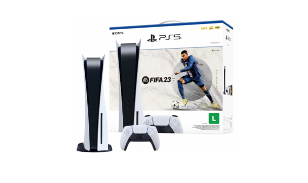 Console Playstation 5 + FIFA 23, 825GB, White, Com 1 Controle, PS5, CFI-1214A01X