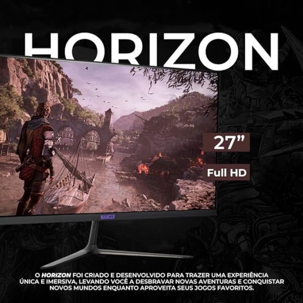 Monitor Gamer Mancer Horizon Z PRO, 27 Pol. VA, FHD, 1ms, 165Hz, FreeSync, HDMI/DP, MCR-HZNP27-BL01 - Image 2