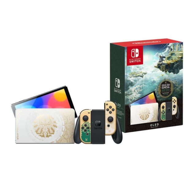 Nintendo Switch 64GB Oled Edição Especial - The Legend of Zelda Tears of The Kingdom