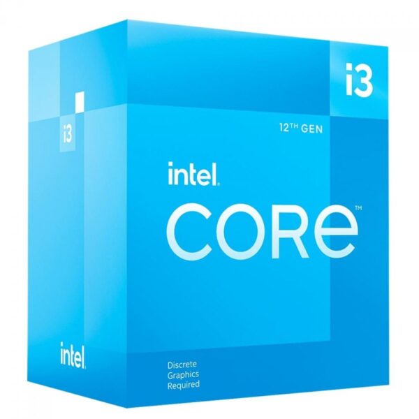 Processador Intel Core i3 12100F 3.3GHz (4.3GHz Turbo), 12ª Geração, 4-Cores 8-Threads, LGA 1700, Com Cooler, BX8071512100F