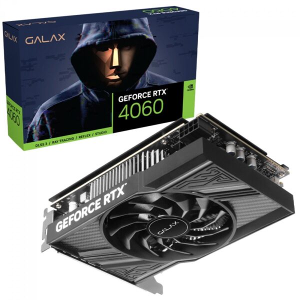 Placa de Vídeo Galax NVIDIA GeForce RTX 4060 1-Click OC, 8GB, GDDR6, DLSS, Ray Tracing, 46NSL8MD8ZOC