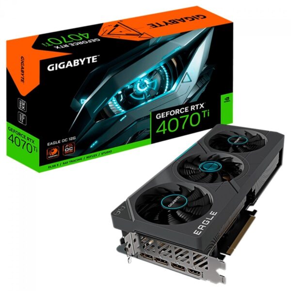 Placa De Video Gigabyte GeForce RTX 4070 Ti Eagle OC, 12GB, GDDR6X, DLSS, Ray Tracing, GV-N407TEAGLE OC-12GD