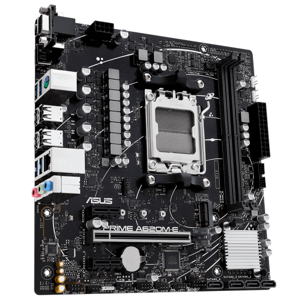 Placa Mãe Asus PRIME A620M-E, Chipset A620, AMD AM5, MATX, DDR5, 90MB1F50-M0EAY0 - Image 3