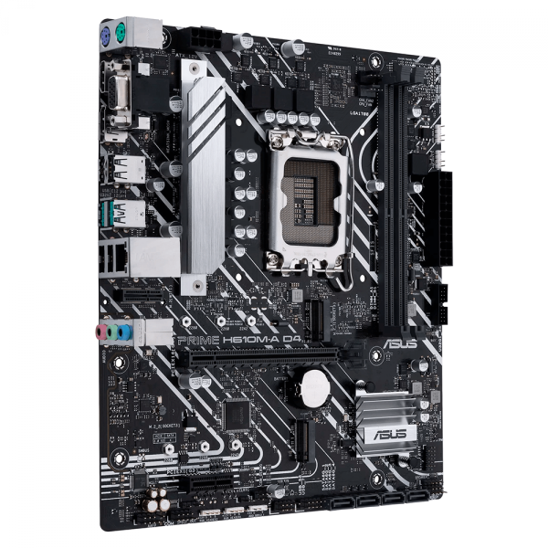 Placa Mãe Asus Prime H610M-A D4, Chipset H610, Intel LGA 1700, mATX, DDR4, 90MB19P0-M0EAY0 - Image 2