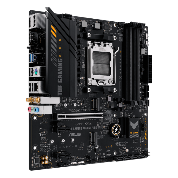 Placa Mãe Asus TUF Gaming A620M-PLUS WIFI, Chipset A620, AMD AM5, m-ATX, DDR5, 90MB1F00-M0EAY0 - Image 3