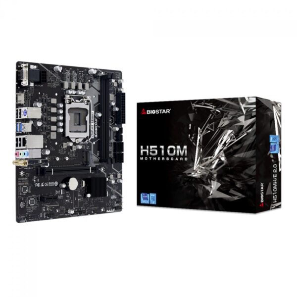 Placa Mãe Biostar H510MH/E 2.0, Chipset H510, Intel LGA 1200, mATX, DDR4