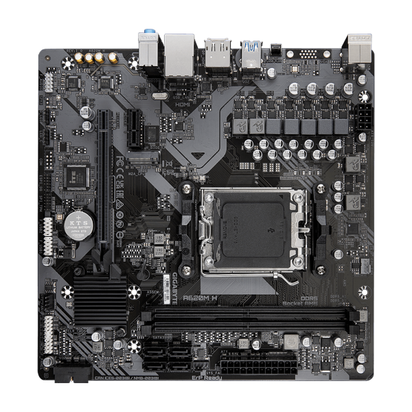 Placa Mãe Gigabyte A620M H, Chipset B620, AMD AM5, MATX, DDR5 - Image 2