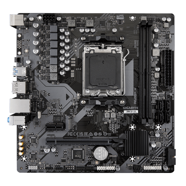 Placa Mãe Gigabyte A620M H, Chipset B620, AMD AM5, MATX, DDR5 - Image 4