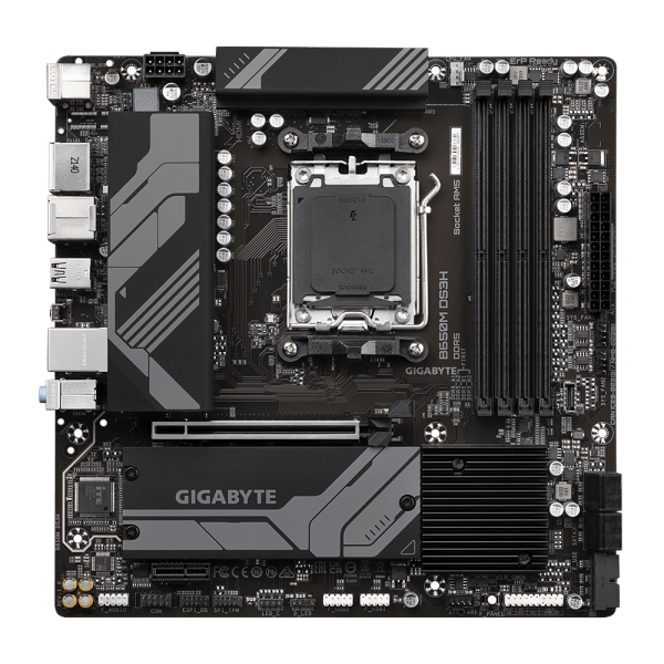 Placa Mãe Gigabyte B650M DS3H, Chipset B650, AMD AM5, MATX, DDR5 - Image 3