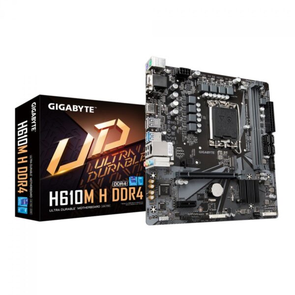 Placa Mãe Gigabyte H610M H DDR4, Chipset H610, Intel LGA 1700, mATX, DDR4