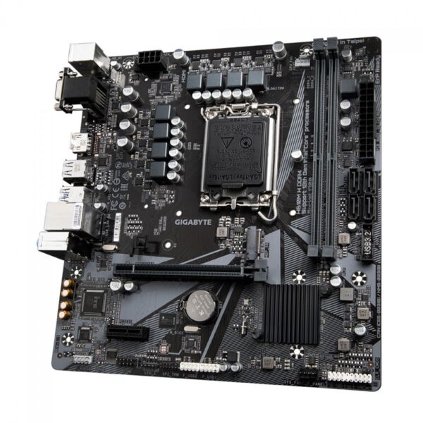 Placa Mãe Gigabyte H610M H DDR4, Chipset H610, Intel LGA 1700, mATX, DDR4 - Image 2