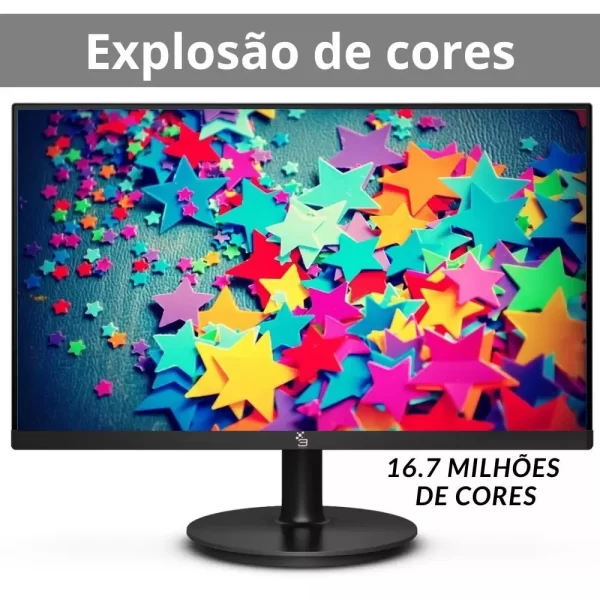 Monitor 19.5" LED, Widescreen, 75Hz, 2ms, HD, HDMI, VGA, VESA, Ajuste de inclinação - 3green M195WHD - Image 4